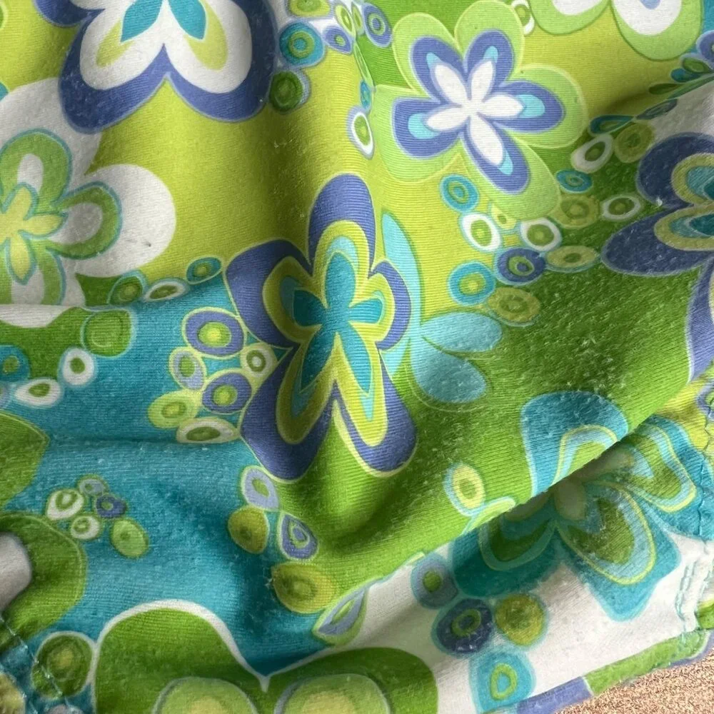Frankie & Daisy 2 Piece Swimsuit Girls Size 6X Retro Floral‎ Ruffle Tankini